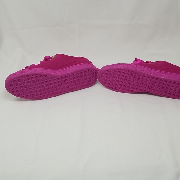 PUMA Magenta Suede Sneakers - Picture 3 of 5